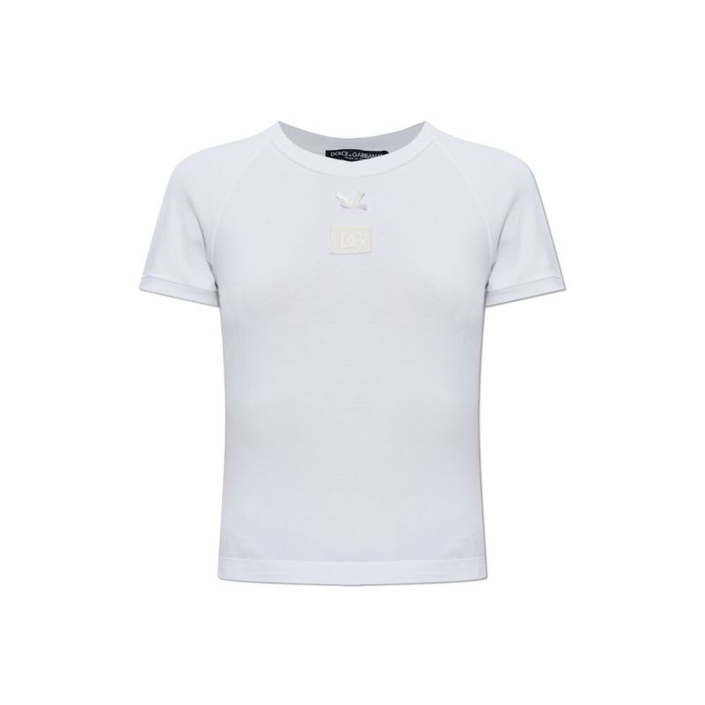 T-shirt with logo patch